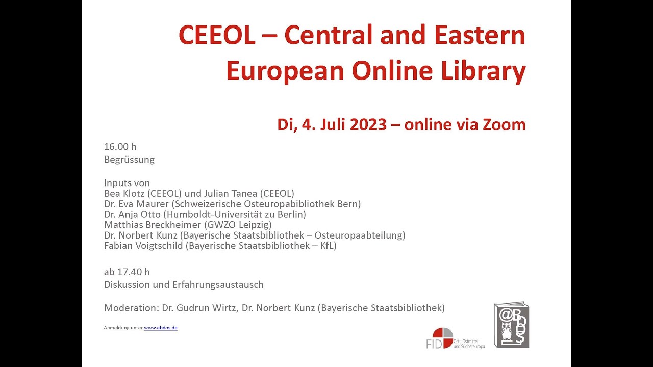 CEEOL – Central and Eastern European Online Library - YouTube