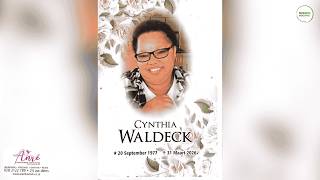 Funeral Service of late Cynthia Waldeck