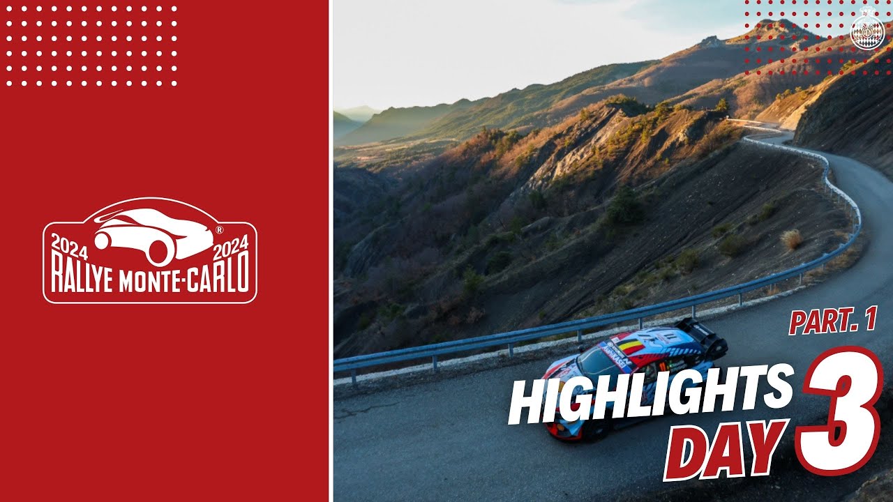 Rallye MonteCarlo 2024 Highlights Day 3 Morning YouTube
