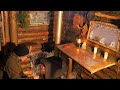 Living in an Off-Grid Log Cabin in the Forest. Building a House. Installed a Stove in a Hut