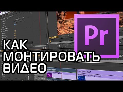 КАК МОНТИРОВАТЬ ВИДЕО | Adobe Premiere Pro Урок #1