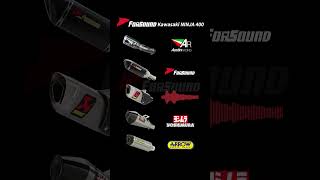 Under Engine Full System Motorcycle Exhaust for Kawasaki ninja 400 Stainless Steel Muffler Header