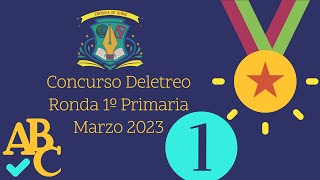 Concurso de Deletreo Ronda 1º de Primaria