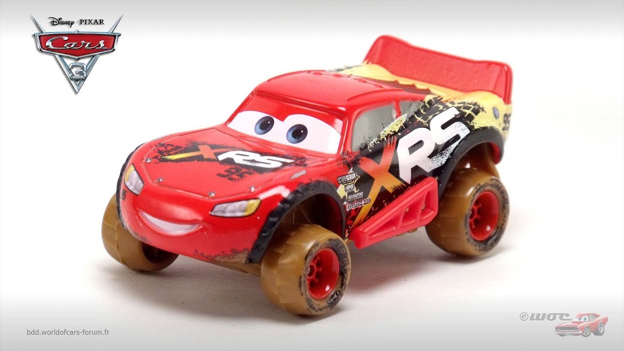 BDD World of Cars Lightning McQueen (Mud Racing) YouTube