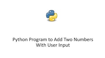 Python Program to Add Two Numbers With User Input
