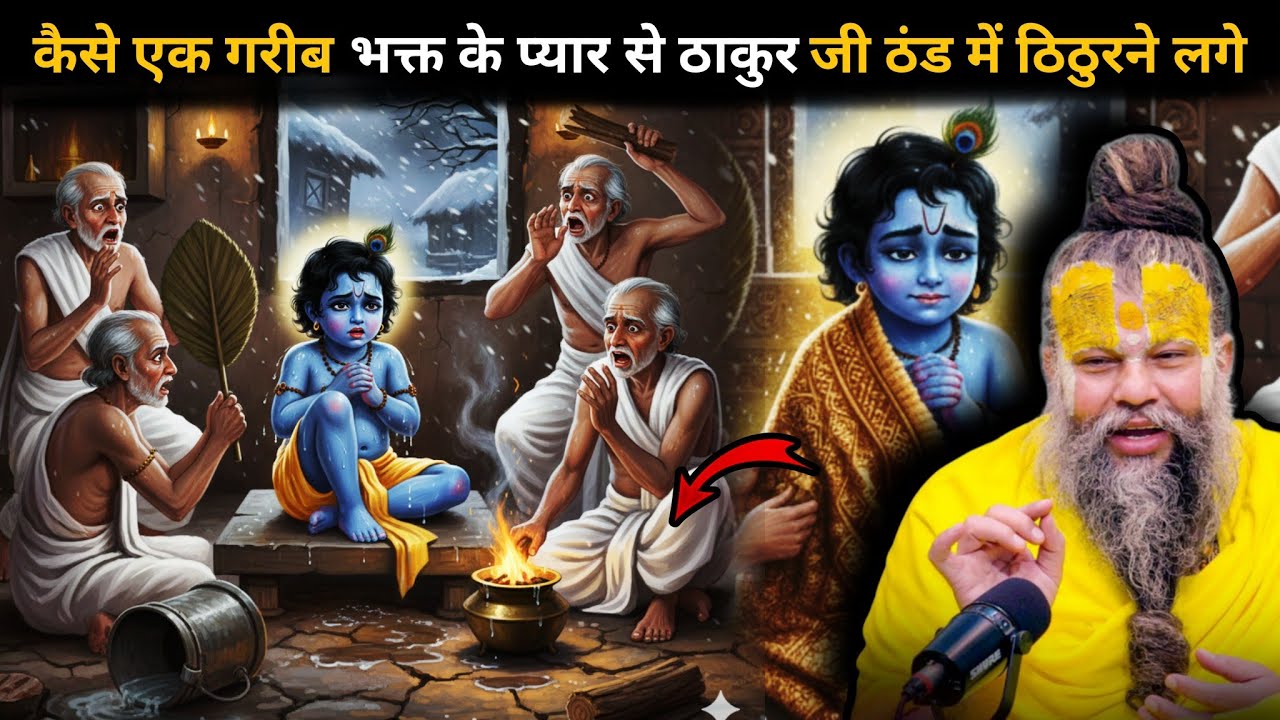 जब एक गरीब भक्त के पोशाक ना भेजने पर श्रीकृष्ण ठंड से ठिठुरने लगे🤯राधा जी की सेवा का क्या फल मिलताहै