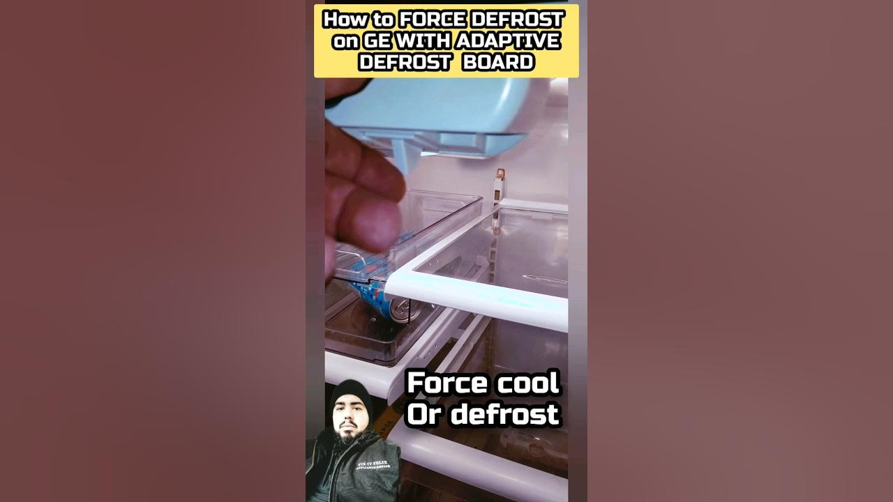 GE TOP FREEZER FORCE DEFROST SECRET..ADAPTIVE DEFROST BOARD...