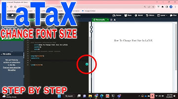 ✅ How To Change Font Size In LaTeX 🔴
