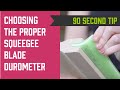How to Choose the Proper Squeegee Blade Durometer when Screen Printing