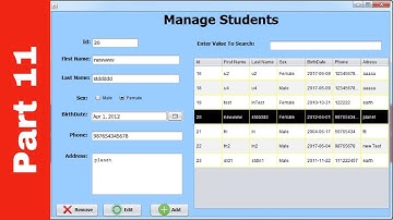 JAVA - Student Information System Project In Java Using NetBeans With Source Code | Part 11