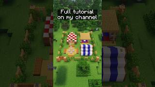 2-Player Small Campsite Base [Minecraft Tutorial] #minecraft #minecraftbuilding #minecrafttutorial