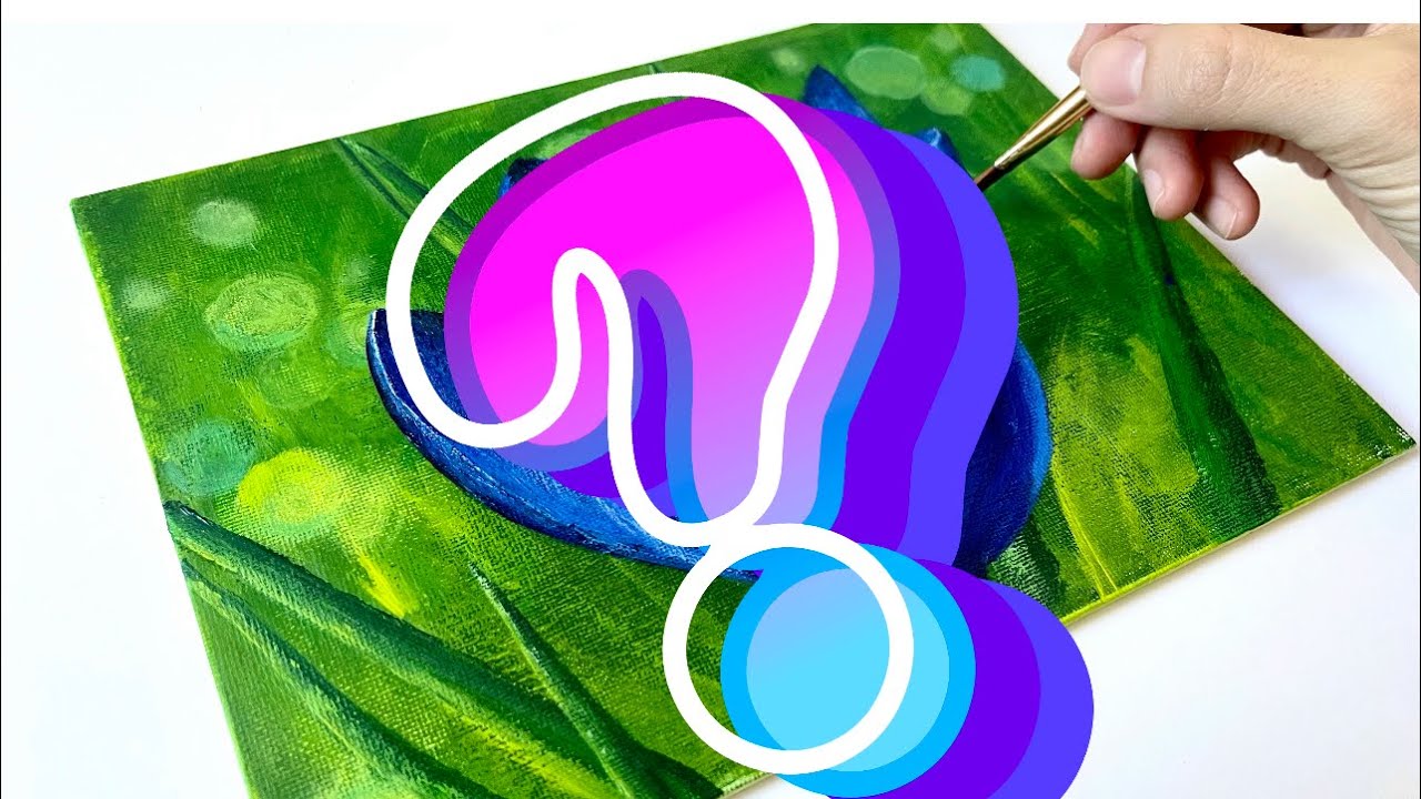 Как нарисовать синий крокус | Синий цветок | Шаг за шагом