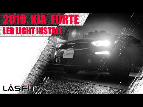 How to install LED headlight turn signal backup brake light bulbs on 2019 Kia Forte