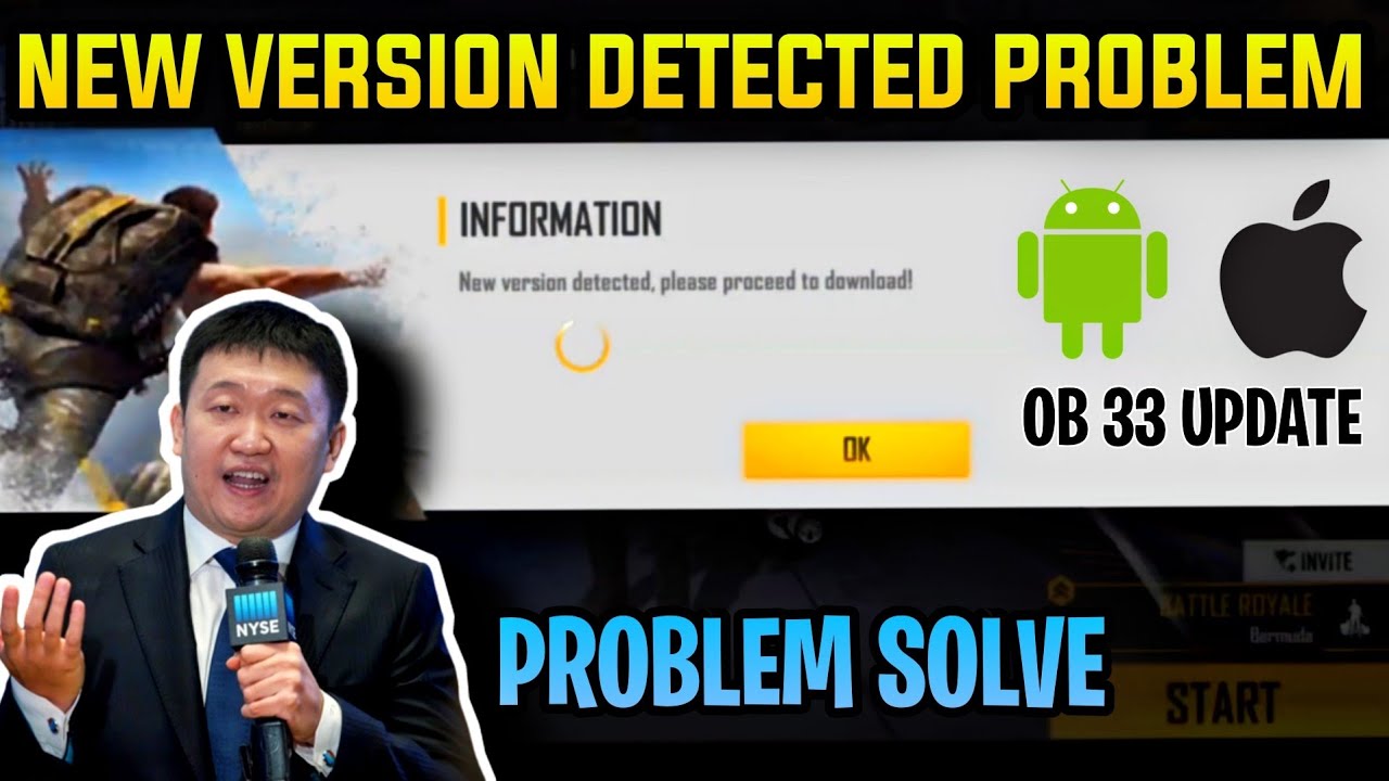 FIX - NEW VERSION DETECTED PROBLEM IN IPHONE / ANDROID | 24kGoldn - Mood ❤️ ( FreeFire Highlights )