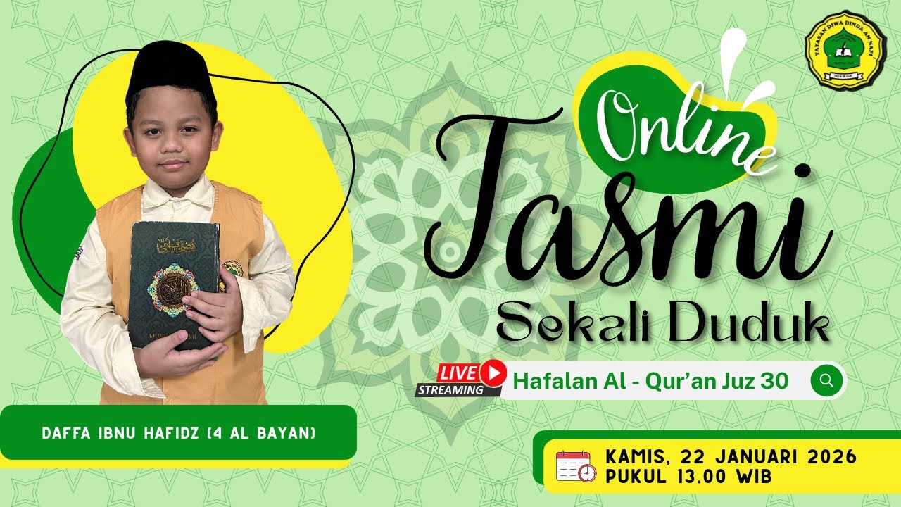 Tasmi' Juz 30 Sekali Duduk Daffa Ibnu Hafidz (4 AL BAYAN)