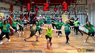 1 , 2 , 3 | Sofia Reyes ft. Jason Derulo & De La Ghetto | Zumba | Zin Riva