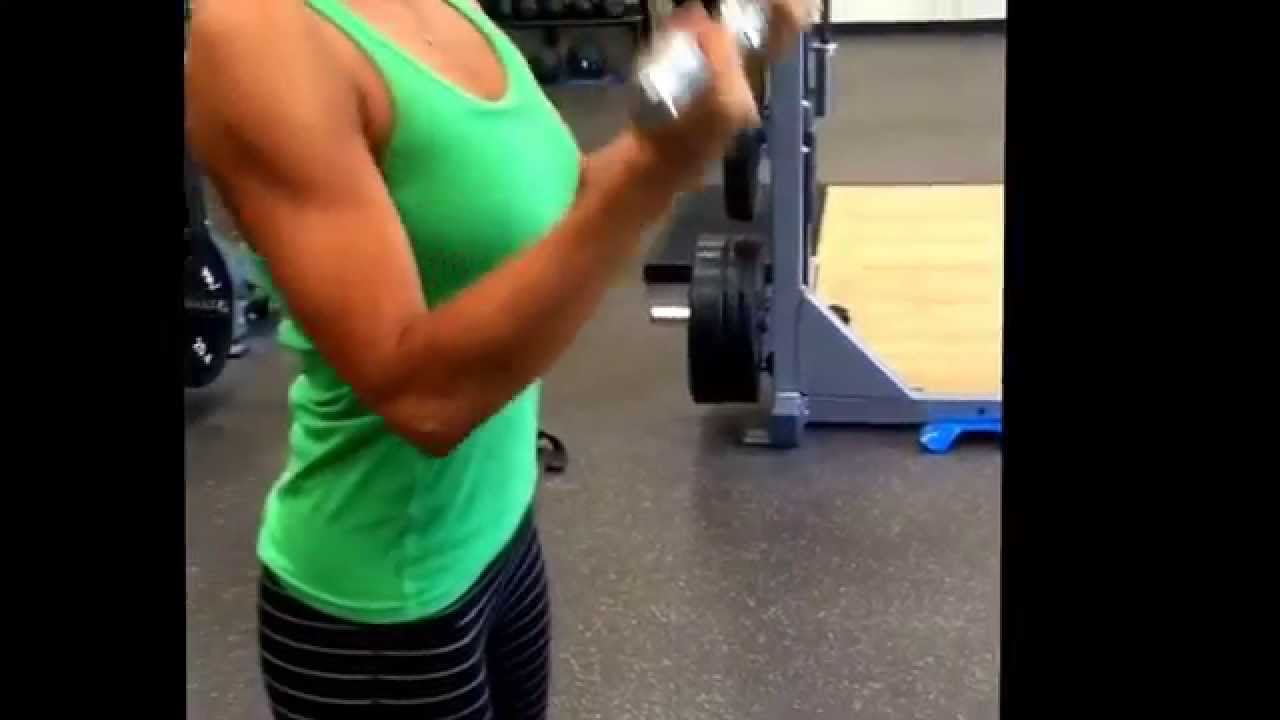 Exercise Demo Underhand Tricep Extensions YouTube