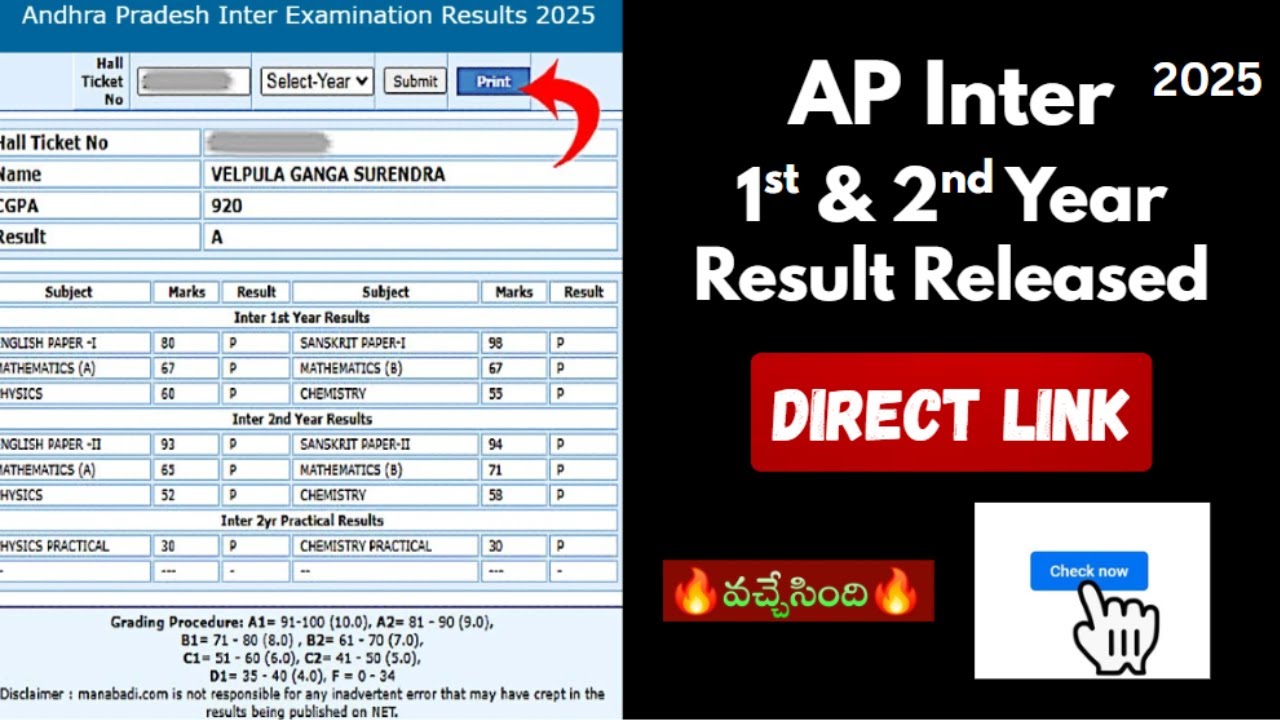 AP Inter Results 2025 Released Latest Updates & How to Check Your ...