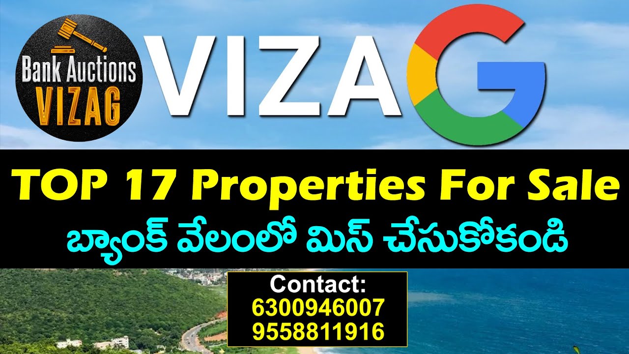 Don't Miss | Vizag Top 18 Properties For Sale | Bank Auctions Vizag