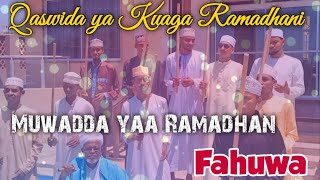 Qaswida ya Kuaga Ramadhani: Ustadh Abdulrahim Muhammad Saiid Almarzuuq