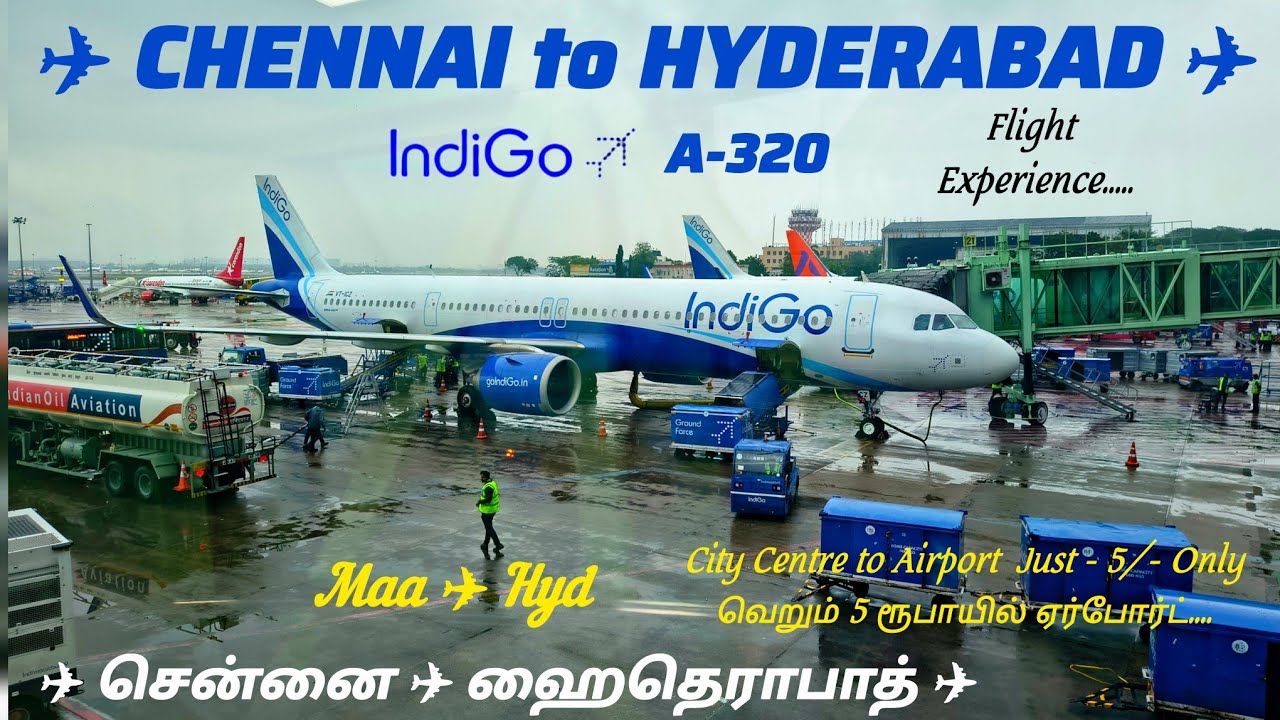 CHENNAI to HYDERABAD FLIGHT JOURNEY | INDIGO AIRLINE | 6E-289 Flight Experience #Aviation #Indigo 