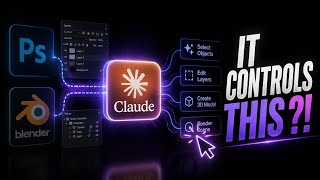 Claude Just Took Over Photoshop &amp; Blender… 😳