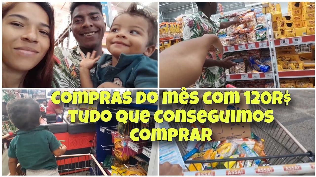 Compras do mês com menos de 200 R$/