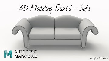 3D Modeling Tutorial - Modeling sofa in Autodesk Maya 2026