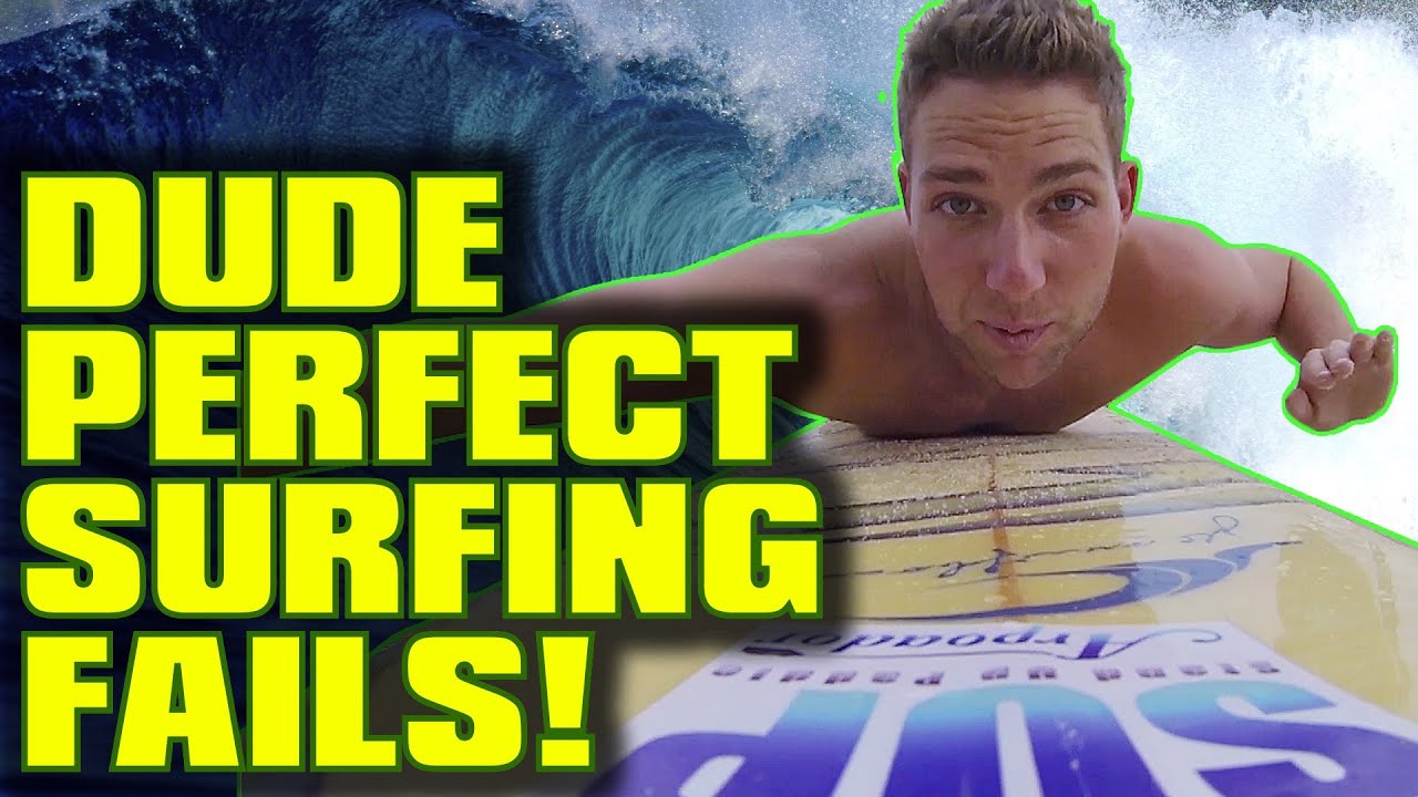 ⁣Dude Perfect Surfing FAILS!