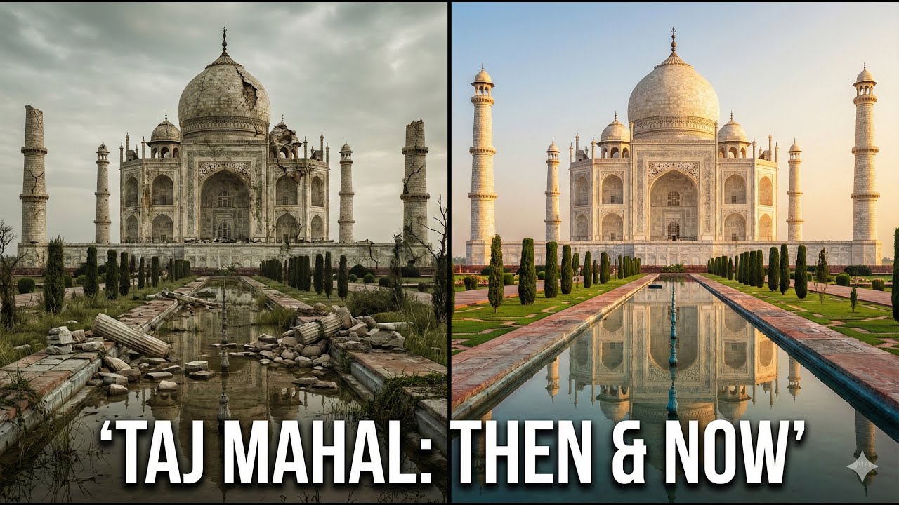 Taj Mahal Like Never Before: Watch It Restored in Breathtaking Time-Lapse!
