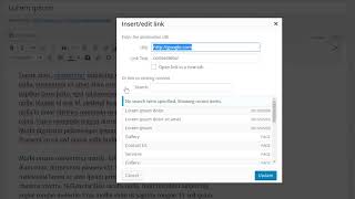 27 WordPress Visual Editor Hyperlinks || Backlinks