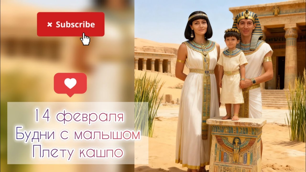 14 февраля🥰Будни с малышом👩‍👦Плету кашпо🧺