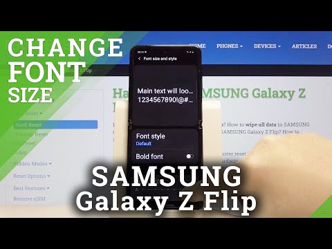 How to Change Font Size in SAMSUNG Galaxy Z Flip – Adjust Font Size
