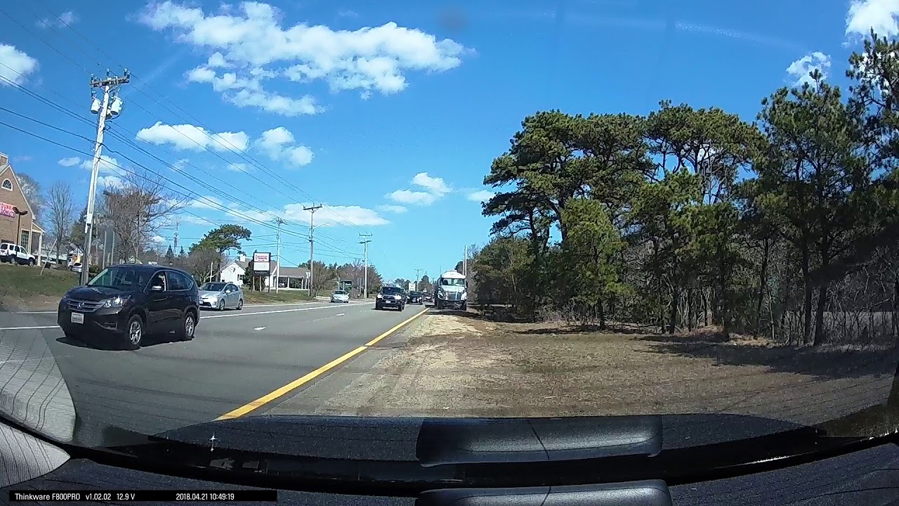 More rear dash cam footage of truck accident. - YouTube