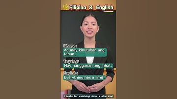 Filipino and English translation #englishtagalog #learning #teaching #language #trending #shorts#yt