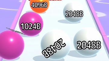 Ball Run 2048 - All Levels Gameplay Android, iOS ( Levels 67 )