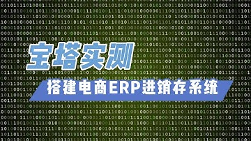宝塔实测 搭建电商ERP进销存系统源码