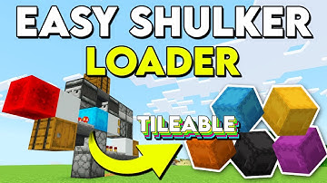 Easy Tileable Shulker Box Loader - Compact and Easy Build Tutorial in 1.21  Minecraft Bedrock