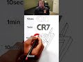 How To Draw Cristiano Ronaldo Logo! 😳🤯 #shorts