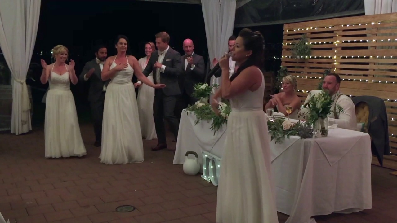 Bridesmaids Dance and Rap At Wedding YouTube
