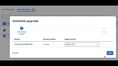 Updating IOS-XE firmware for a Catalyst Monitored Switch in Meraki Dashboard