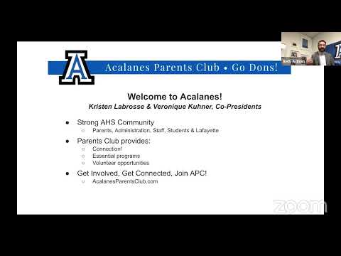 Acalanes High School Open House Course Preview 2022