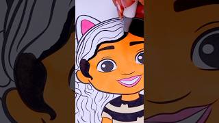 Coloring Gabby’s Dollhouse 🐈 #coloring #art #drawing #gabbysdollhouse #coloringbook #coloringpages