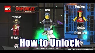 ... you can unlock three characters in ninjago city beach lego movie
video game guide g...