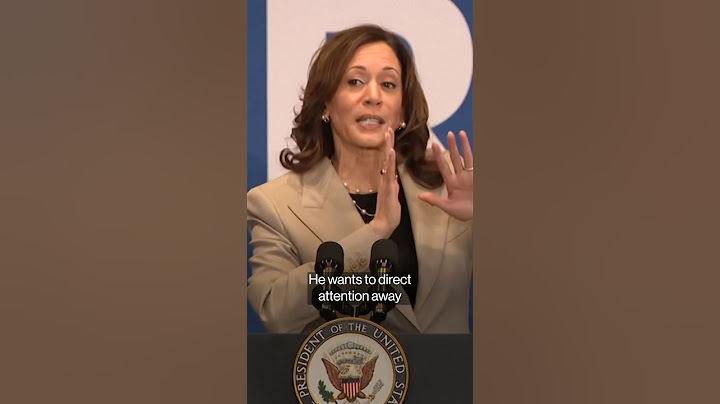 Kamala Harris Says Donald Trump Is Trying to 'Distract People'