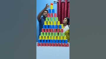 Big tower balance challenge ! Part17 #funny_local_game #familygames #funny #games #challenge #shorts