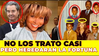 ASÍ QUEDARA LA FORTUNA DE TINA  TURNER SUS HIJASTROS SE QUEDARAN CON SU FORTUNA Y SU MARIDO