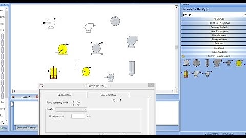 CHEMCAD | Pumps - Part 2