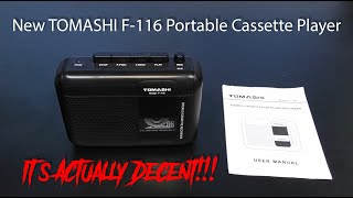 New Tomashi F-116 portable cassette player from AliExpress...and it's actually decent! At last!