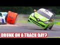 Clio crashes on a track day. The good the bad and the ugly track day fails